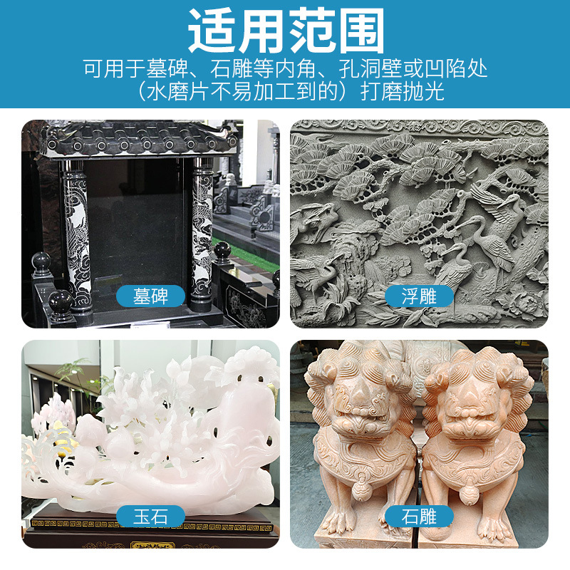 Cabeza de molienda de resina de diamante cilíndrica pequeña rueda de molienda alivio de piedra pulido tallado de piedra procesamiento taladro eléctrico molino recto varilla de molienda