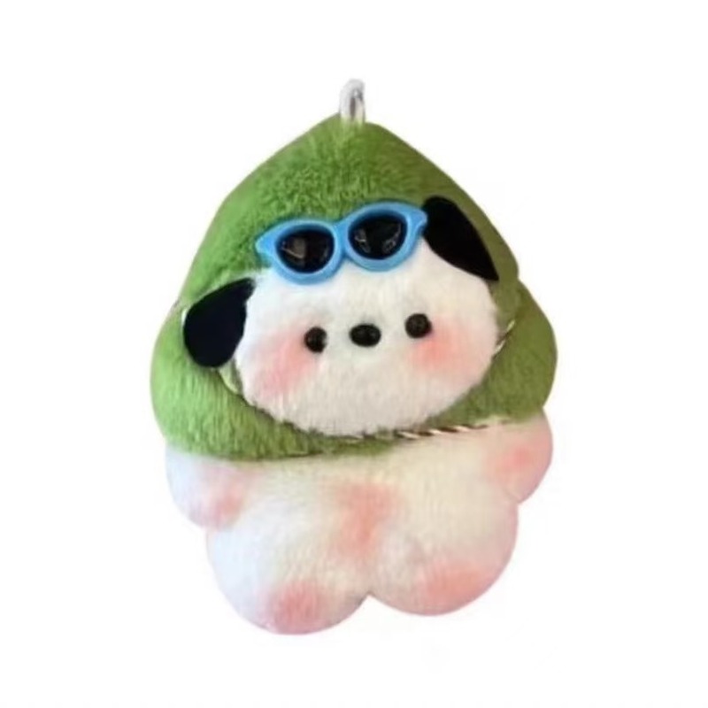 録音できるZongzi Pacha Dog DIY人形ペンダント素材パッケージ手作りのきしむぬいぐるみ|undefined