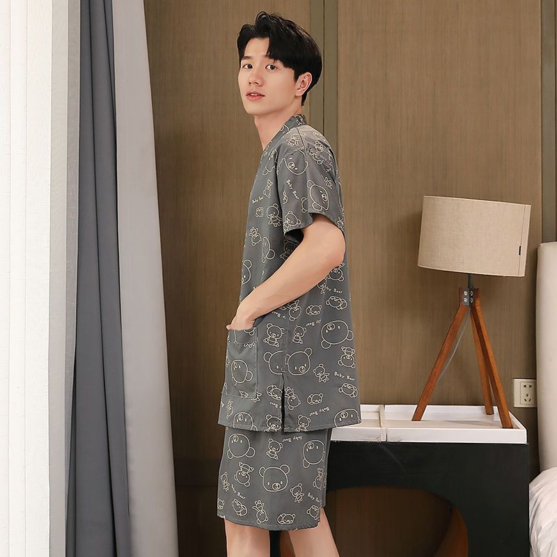 하이 엔드 땀 의류 여성용 퓨어 코튼 나노 가슴 더블 레이어 목욕 센터 목욕 가운 남성 커플 플러스 사이즈 세트