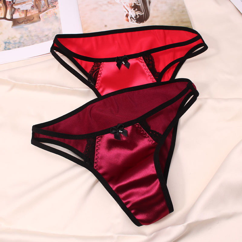 Solid Color Stereotype Seamless Low Waist Briefs Panties display picture 3