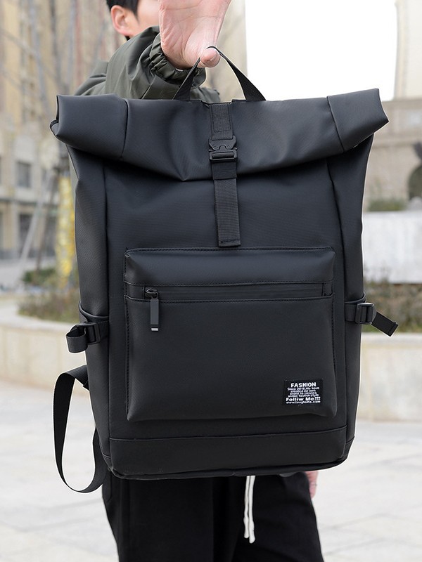 Mochila de moda de tela Oxford unisex casual mochila de viaje y computadora con impresión de logotipo