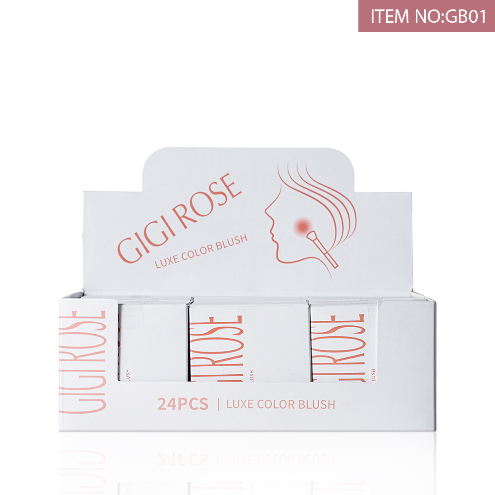 GIGIROSE Blush 2024 New Style Swelling Peach Brightening Blush Contouring Student Affordable Single Color Natural Nude undefined