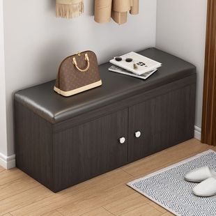 Shoe Cabinet for Home Entrance, Large Capacity Entryway Cabinet, Simple Modern Shoe-Changing Bench, Multifunctional Simple Shoe Rack