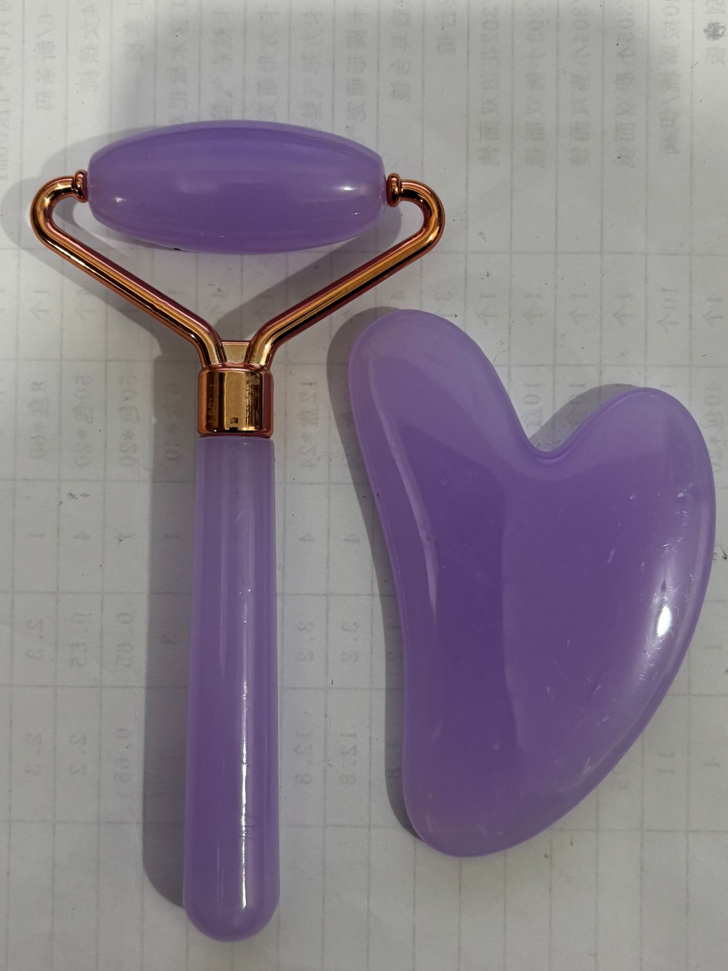 A set of single-head rollers + scraping board [purple]