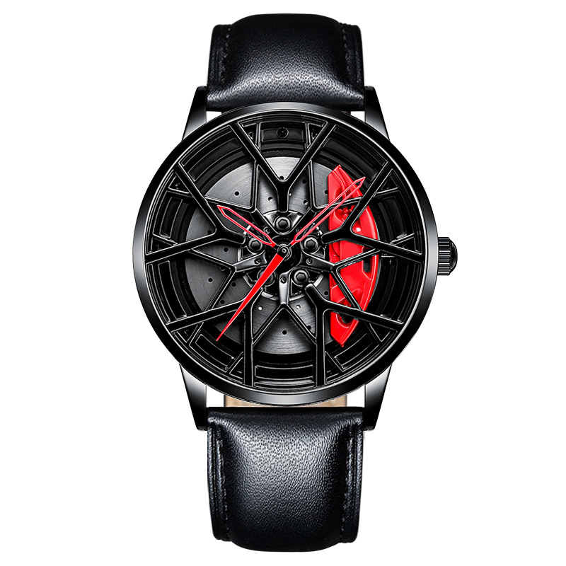 Svj reloj hombres importados original movimiento rueda cubo reloj hueco tridimensional freno disco impermeable forjado modificado impermeable