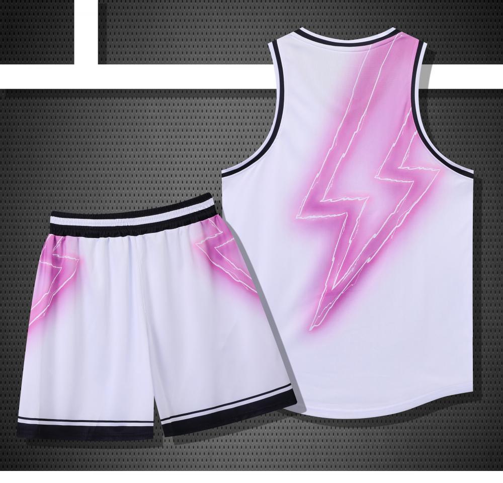 Nova regata estilo americano com bainha curvada para terno de basquete de competição de equipe, camisa de treinamento de classe juvenil_voghion.com