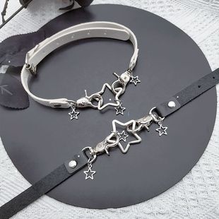 Niche Design Personality Metal Five-pointed Star Collar Necklace Subculture Necklace Punk Gothic Harajuku Star Collar