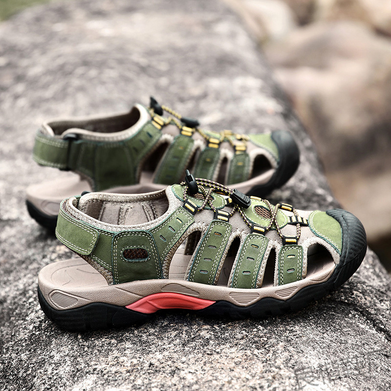 Nieuwe zomercollectie gesloten schoenen voor heren, strandschoenen en casual outdoorschoenen met open neus, grote maten voor heren, van Jinjiang Big Factory._voghion.com