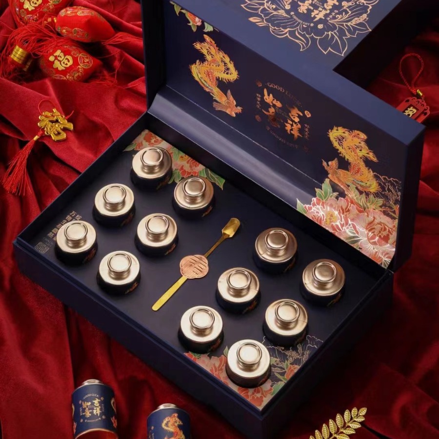 西洋参黑枸杞小罐装包装盒空礼盒高档通用红茶碎银子滋补品礼品盒