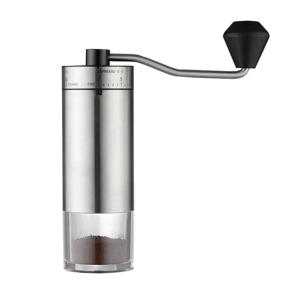 Hand-Cranked Coffee Machine, Outdoor Portable Coffee Grinder, Household Coffee Grinder, Plastic Model, Stainless Steel Model Grinder