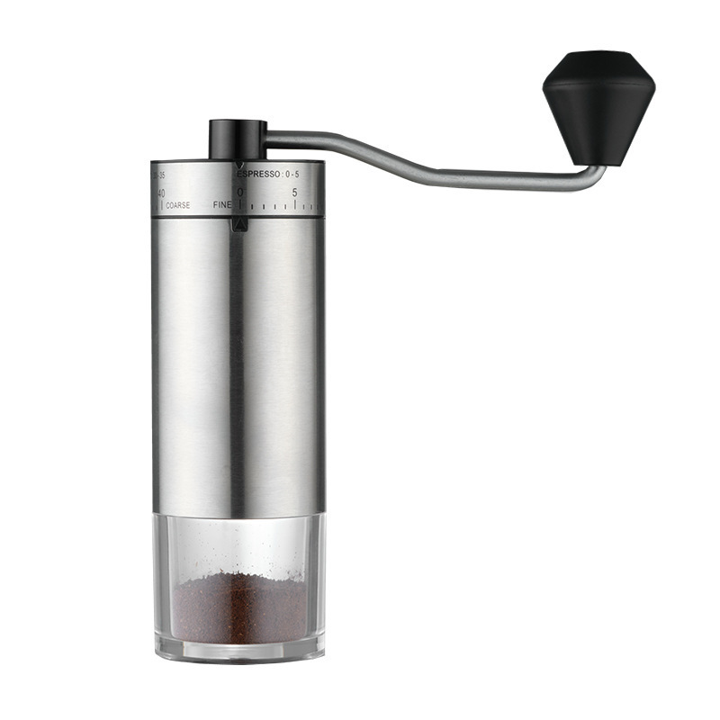Hand-Cranked Coffee Machine, Outdoor Portable Coffee Grinder, Household Coffee Grinder, Plastic Model, Stainless Steel Model Grinder