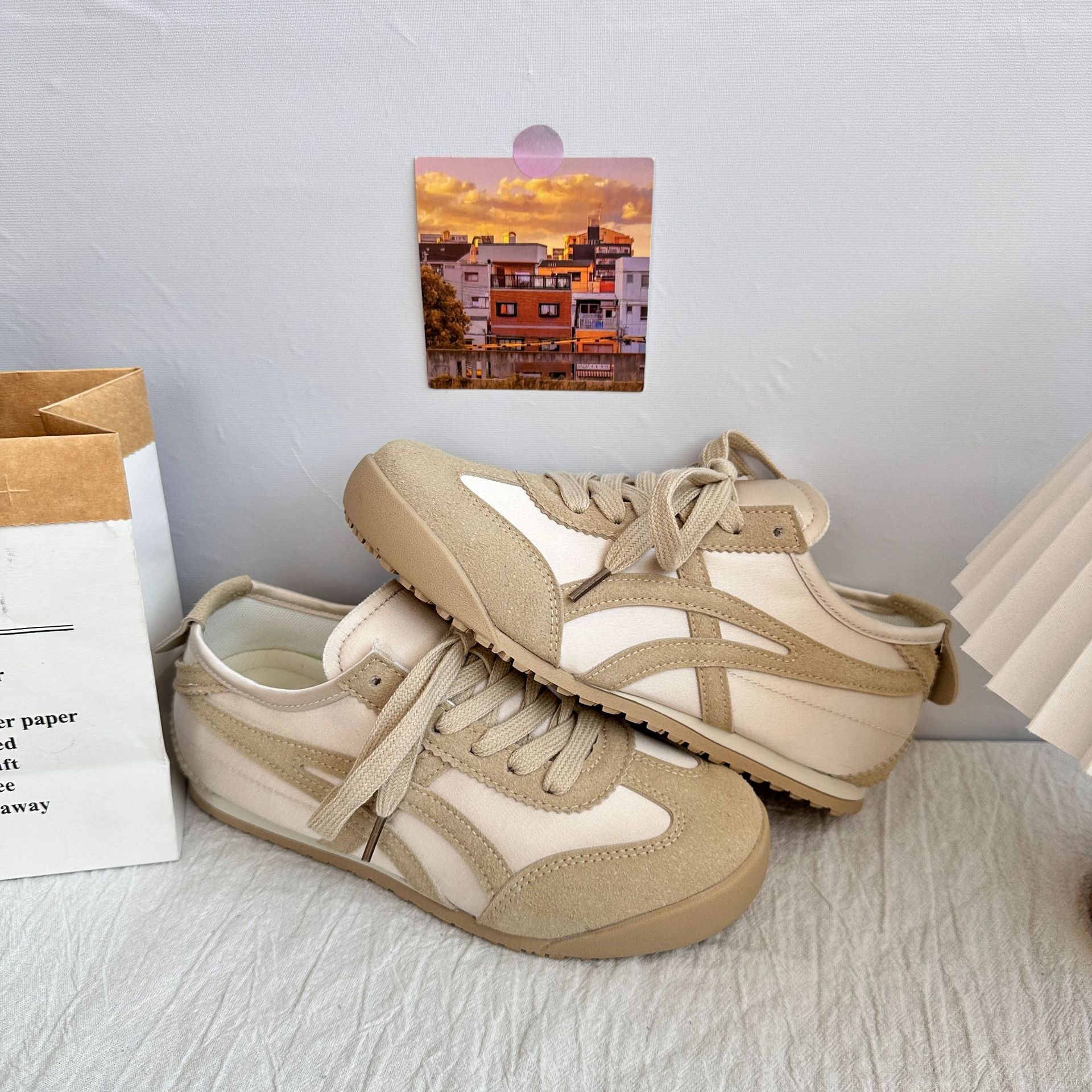 A9903 plantilla de látex/fondo plano ligero Forrest zapatos de entrenamiento zapatos de mujer 2025 nuevas zapatillas retro de nicho casual