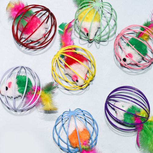 Directly approved by the manufacturer, cat toys, caged mice, funny cat self-pleasure artifacts, pet toys, interactive cat pets, plush mice