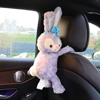 Автомобильная коробка для салфеток, подлокотник, коробка для автомобильных салфеток, креативная милая мультяшная сумка для салфеток, подвесные принадлежности для украшения интерьера автомобиля