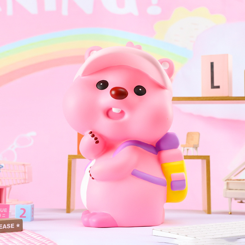 Emocional capabala alcancía vinilo durable alcancía regalo para niños decoración de escritorio entrega de una sola pieza