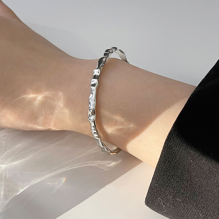 Geometric Sunburst Charm Bracelet For Women Adjustable Open Style_voghion.com