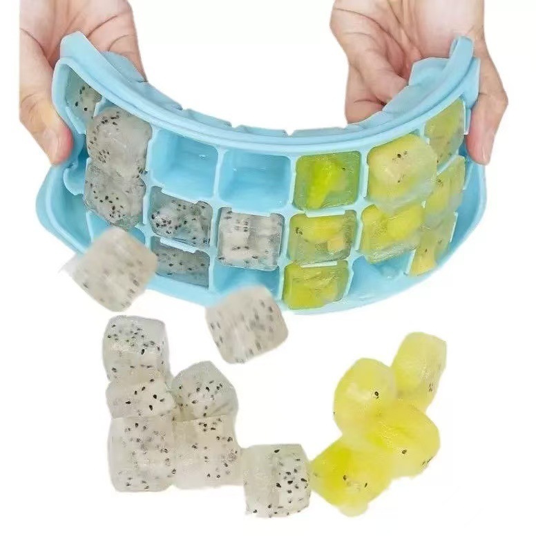 ソフトプラスチック自家製製氷皿 36 グリッド 24 グリッド蓋付き製氷皿型家庭用アイスキューブボックスバーカフェ製氷機|undefined