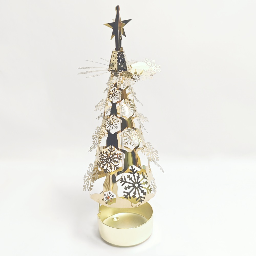 FUENTE fabricante Amazon INS creativo regalo de Navidad aromaterapia cono luz y sombra romántica giratoria Candelabro Linterna