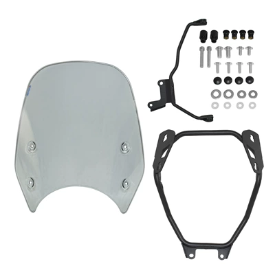 Motorcycle front windshield 23-24 Modified Pig Head - windshield-smoke-gray