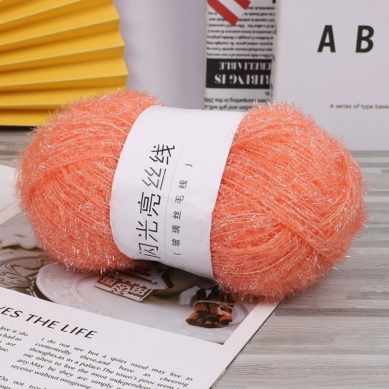 Стеклянная шелковая нить, handmade мерцание, 50 г (≈100 м) — упакованный односторонний пряжа