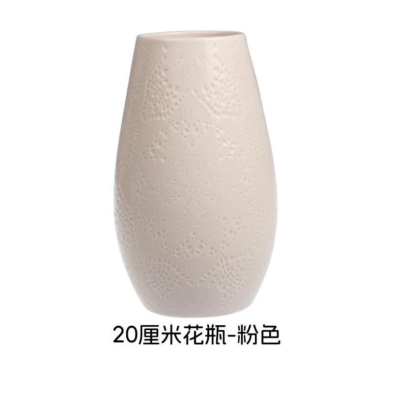 Relieve suave y fácil de limpiar estilo nórdico minimalista elegante romántico encaje cubiertos de cerámica set