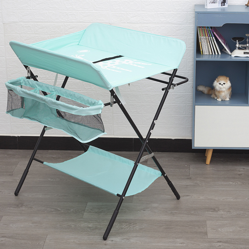 Cuna de bebé plegable multifuncional cambio de ropa de bebé cambio de pañales mesa de enfermería bebé recién nacido masaje mesa táctil