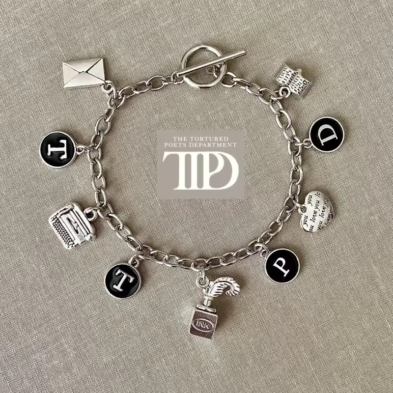European and American Hot-Selling Bracelets Ttpd Personalized Bracelets for Women Envelope Heart Books Multi-Pendant Combination Bracelets and Bracelets European and American Hot-Selling Bracelets Ttpd Personalized Bracelets for Women Envelope Heart Books Multi-Pendant Combination Bracelets and Bracelets