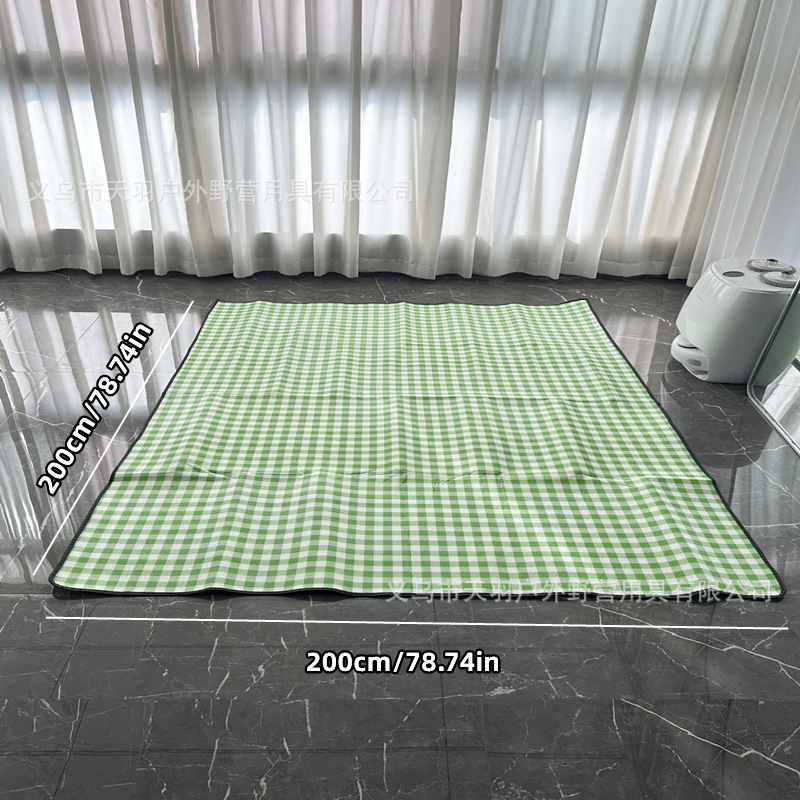 200*200cm 녹색 격자 선물 가방