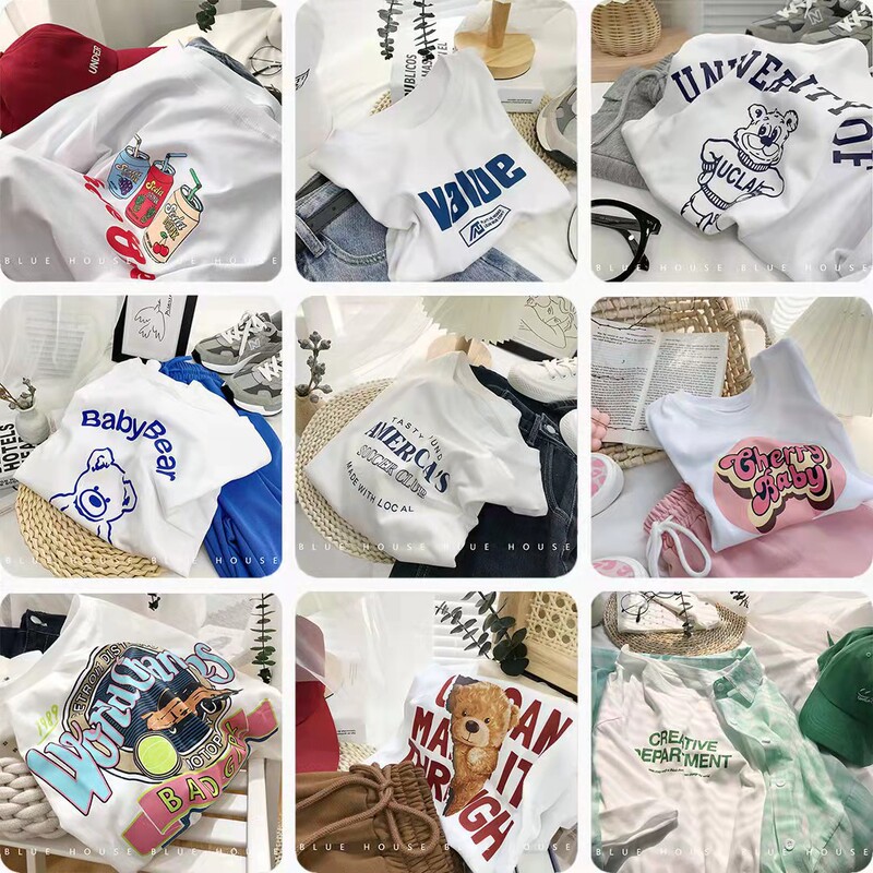 Short-Sleeved T-Shirt for Women 2023 Early Spring Korean Style Wide-Sleeved Casual Versatile Bottoming Shirt Summer Loose Round Neck Japanese and Korean Casual Short-Sleeved T-Shirt for Women 2023 Early Spring Korean Style Wide-Sleeved Casual Versatile Bottoming Shirt Summer Loose Round Neck Japanese and Korean Casual