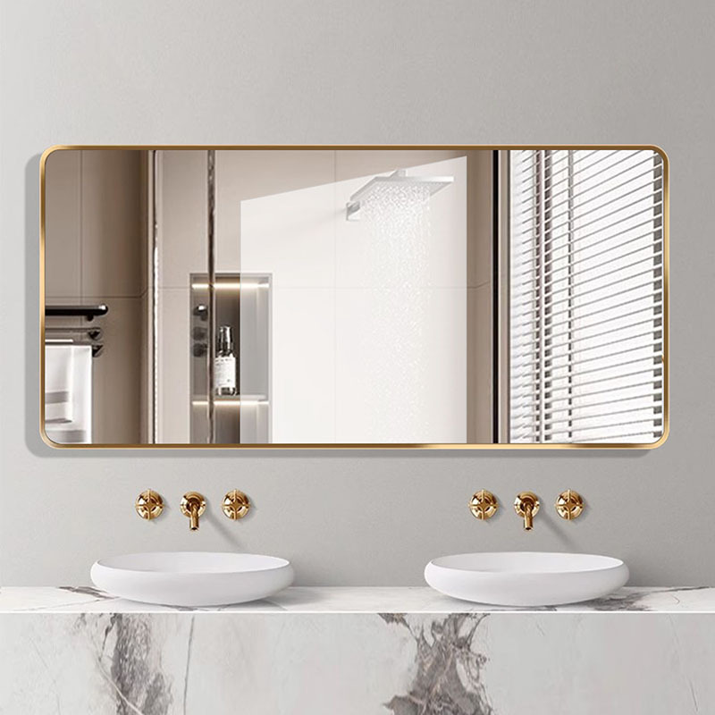 Wholesale Bathroom Mirror Wall-Mounted Self-Adhesive Bathroom Mirror Bathroom Vanity Mirror Home Punch-Free Washbasin Mirror