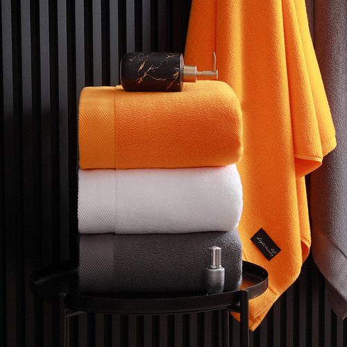 Cross-border supply pure cotton Class A hotel bath towel, thickened, soft and absorbent, group purchase gift wholesale 80*160