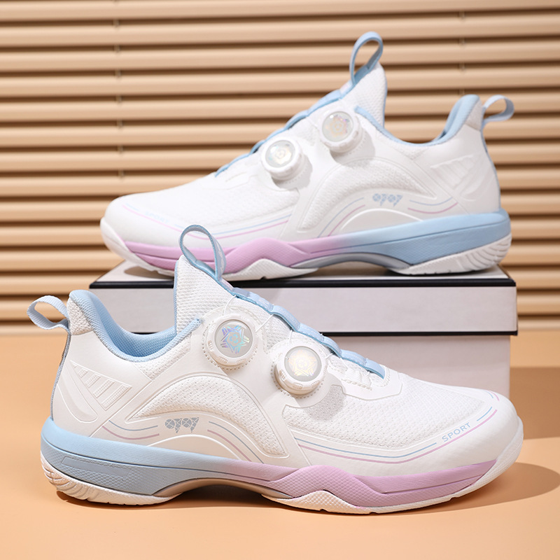 Nuevos zapatos de tenis de mesa botón rotativo zapatos de bádminton zapatos de entrenamiento de tenis para hombres y mujeres