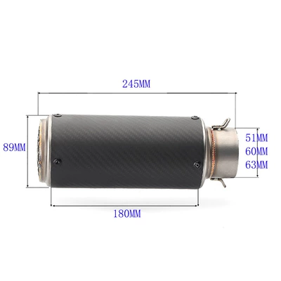 GSX750 universal Z650, Motorcycle exhaust pipe