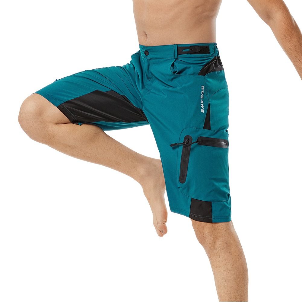WOSAWE pantalones cortos de montañismo al aire libre cuesta abajo off-road mountain bike profesional riding quinto pantalones de secado rápido pantalones cortos de ciclismo