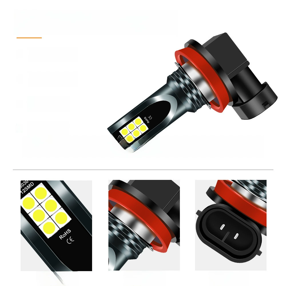 跨境 горячие продажи автомобильная светодиодная дымка свет 12smd 3030 H111/H8 9006/9005 H7 H4 H10