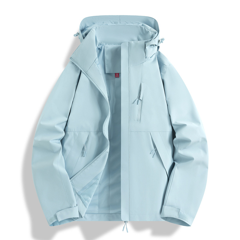 登山进藏连帽夹克防风防泼水三合一冲锋衣团建工作服定制批发LOGO|undefined