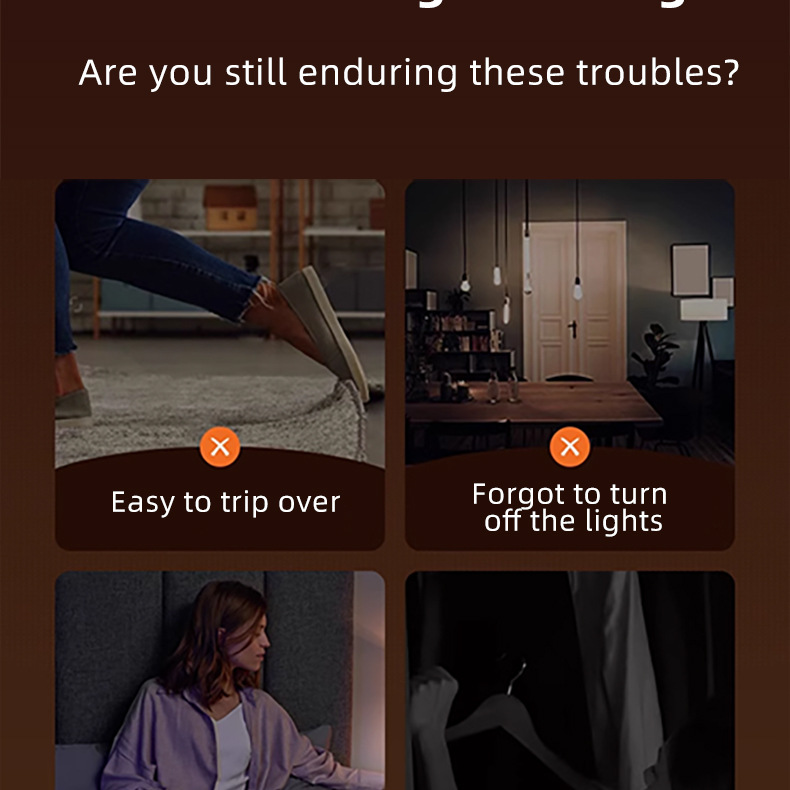 Moion Sensor Lighs Up Leave And Turns Off When You Approach, Bedroom Bedside Cabine Sleep Ligh, New Model Nigh_voghion.com