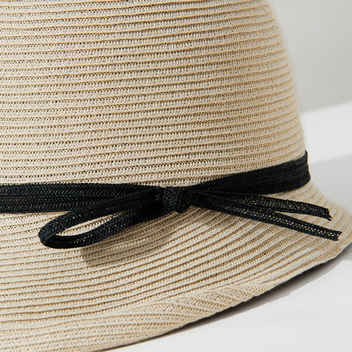 Women's Summer Sun Hat Fishing Cap Sunshade Hat All-match Anti-UV Simple and Fashionable Straw Hat for Spring and Autumn