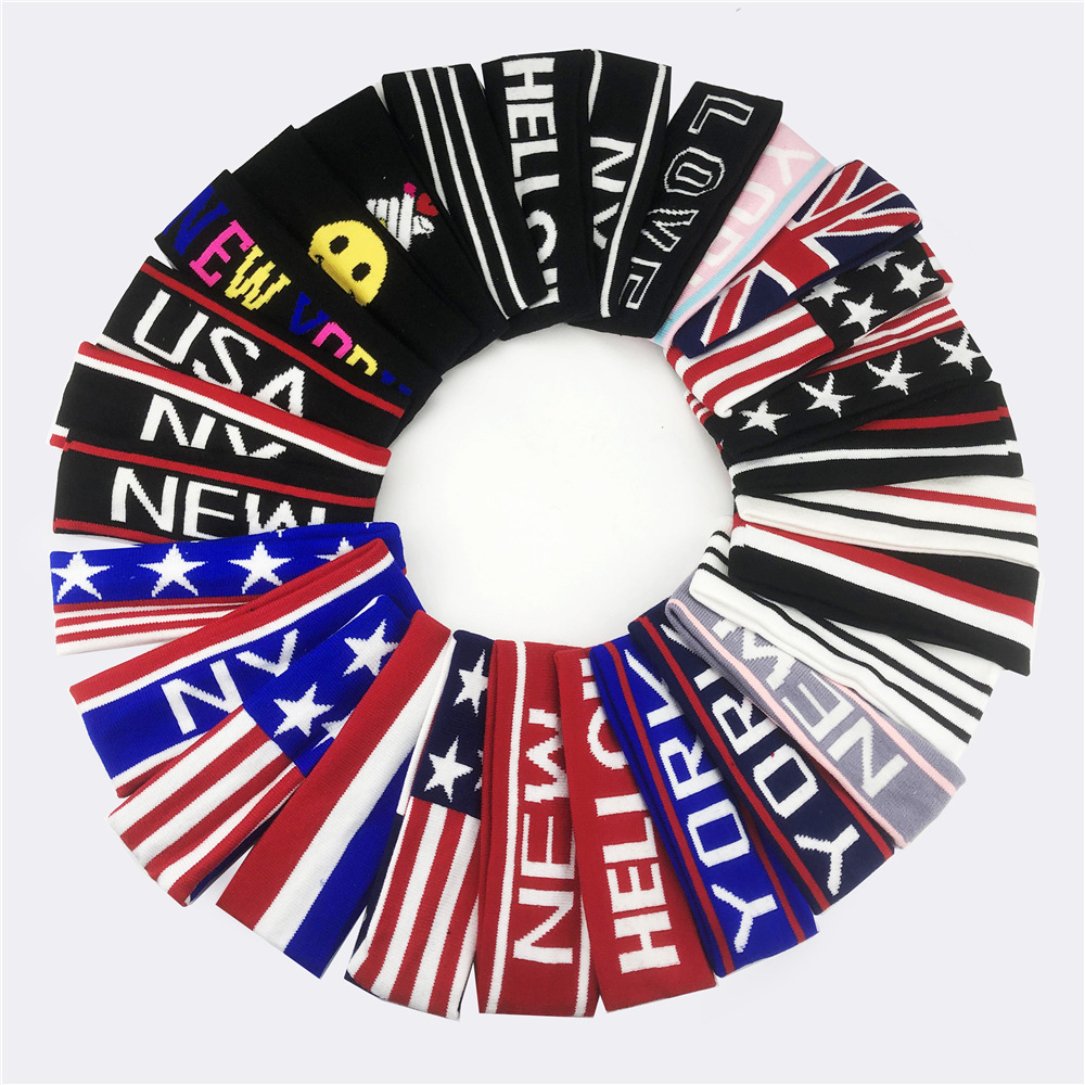 Basketball Headband Sports Sweat Absorbent Breathable Men Fitness Hairband Running Knitted Cotton Badminton Sweat Absorbent Sweat Band