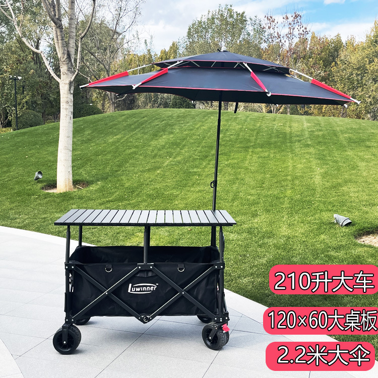 新しいキャンピングカー改造屋台車昇降式折りたたみモバイルエッグロールテーブルナイトマーケットスナックカーオーニング|undefined