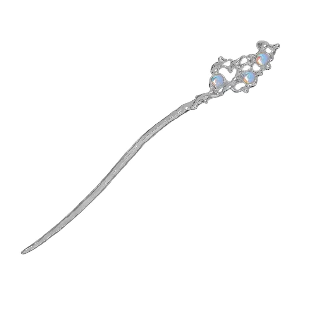 Lava de metal nuevo estilo chino horquilla verano de las mujeres moderno simple updo horquilla cheongsam accesorios Alto sentido updo accesorios para el cabello