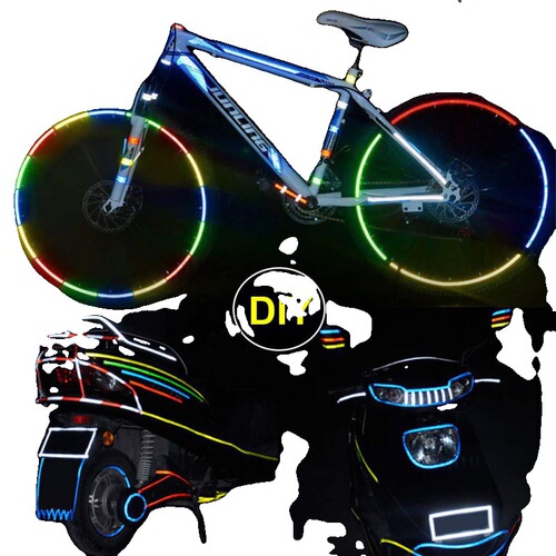Bicycle stickers, mountain bike reflective stickers, luminous equipment, bicycle reflective stickers, motorcycle accessories wheels
