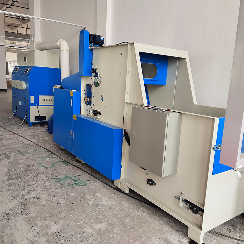 Fábrica muñeca de juguete automático de doble puerto máquina de llenado de algodón rápido relleno de algodón de juguete de felpa Línea de montaje integrada