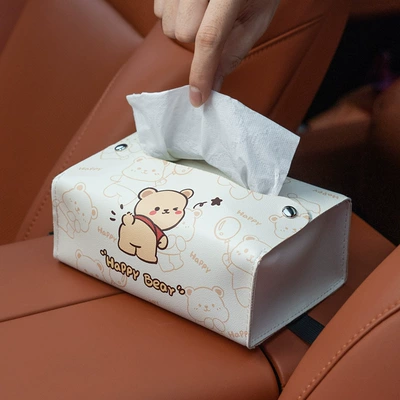 Car tissue box/set: chair back car armrest box
