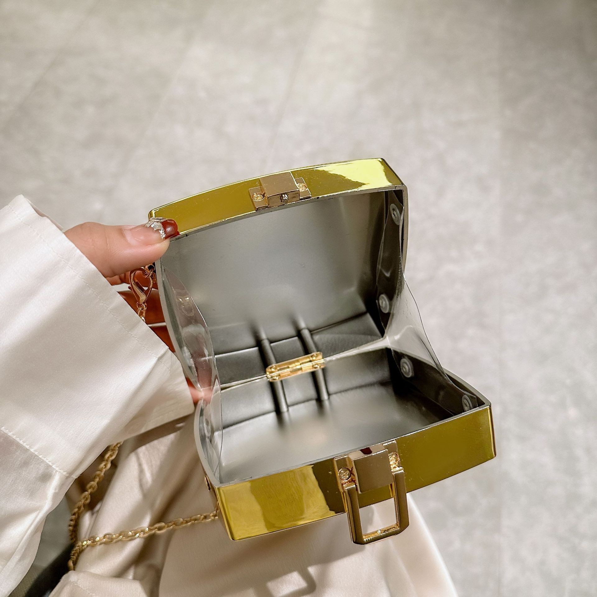 Bolsas de cena acrílicas transfronterizas, bolsas de cena, bolsas de maquillaje, bolsas de moda, bolsas de mano, bolsas de hombro para damas