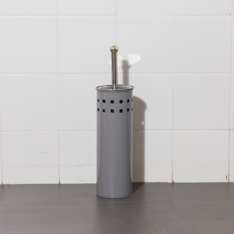 Acero inoxidable agujero cuadrado set cepillo de inodoro asiento de lujo ligero inodoro doméstico limpieza cepillo de inodoro lavado cepillo