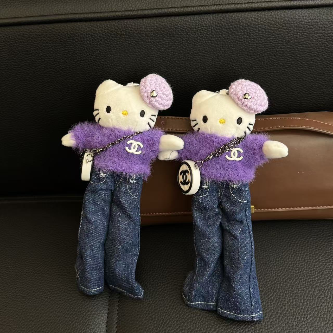 新品可爱いロングレギンスキティぬいぐるみスカートきせかえ人形ドレスins风人形饰りリュックサックキーホルダー