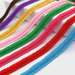 10-meter per pack, 1.5cm gold and silver centipede floral and herringbone edge lantern clothing curtain accessories DIY hair accessories and decorations