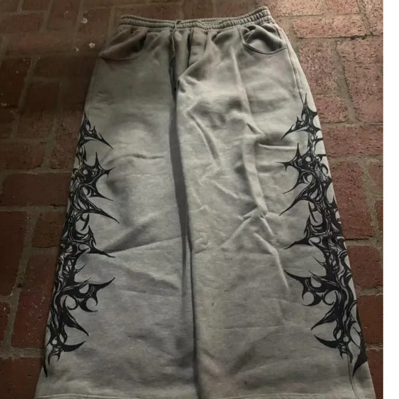 Cross-border 2025 New Popular Men's Wide Leg Pants Pants with Side Print Series Youth Casual Sweat Pants