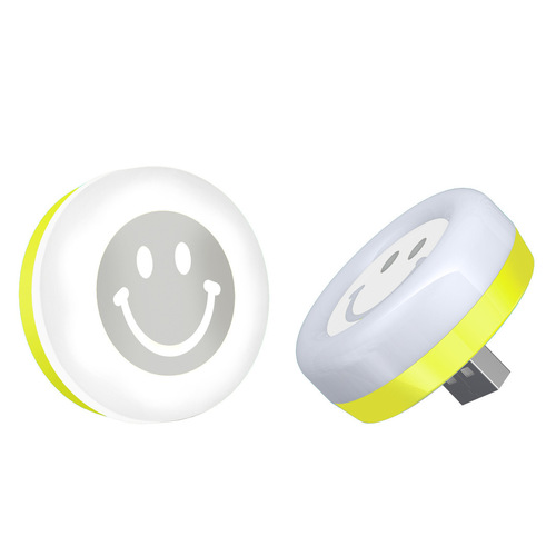 USB smiley face small night light LED small desk lamp eye-protection USB light night market stall light stall light wholesale